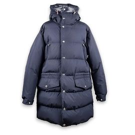 Moncler Commerce Men's Long Down Jacket Blue