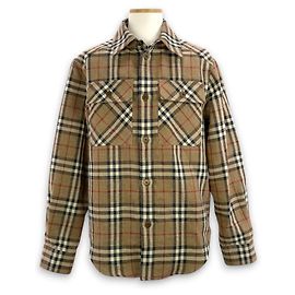 Burberry Oversized Shirt Jacket Brown