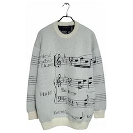 Louis Vuitton Oversized Intarsia-Strickpullover Weiß
