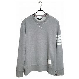 Thom Browne Distressed Vintage Sweatshirt Brown