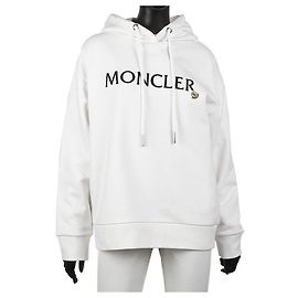 Moncler Logo Hoodie Weiß