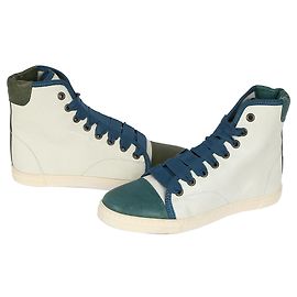 Lanvin Sneakers alte in pelle per donne Verde