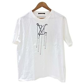 Louis Vuitton Logo Short Sleeve T-Shirt White