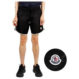 Pantaloni Swarm con patch logo Moncler Nero