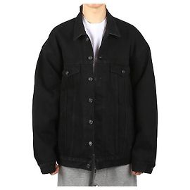 Balenciaga Oversized Denim Jacket Black