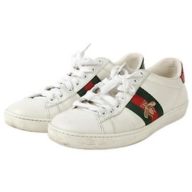 Gucci Baskets Ace Bee Taille Blanc