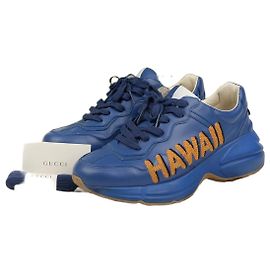 Gucci Baskets Blue Raiton Bleu