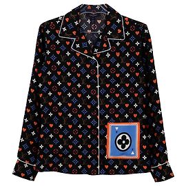 Louis Vuitton Monogramm Schlafshirt Größe Schwarz