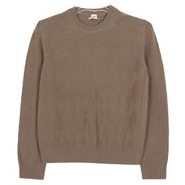 Hermès Taille Col rond en maille Marron