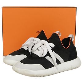 Hermès Size Crew Sneakers Black
