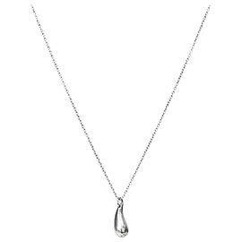 Tiffany & Co Teardrop Silver Necklace Silvery