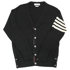 Thom Browne Schwarze Strickjacke Größe Schwarz