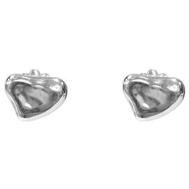 Tiffany & Co Brincos de prata em forma de coração oco Prata