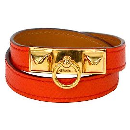 Hermès Rival Armband Orange