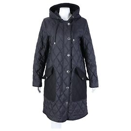 Giacca trapuntata con cappuccio Burberry Nero