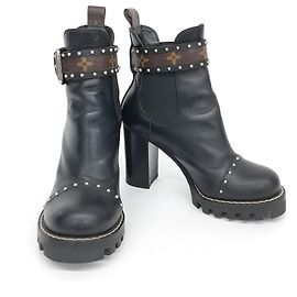 Botas de tornozelo Louis Vuitton Preto