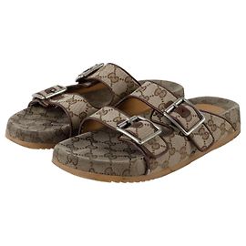 Gucci GG Slide Sandalen Größe Braun