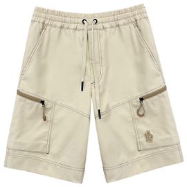 Bermuda cargo bege com bolso drill Moncler Grenoble Marrom