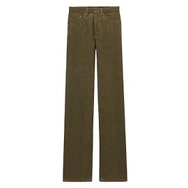 Saint Laurent Vaqueros Clyde de pana Castaño
