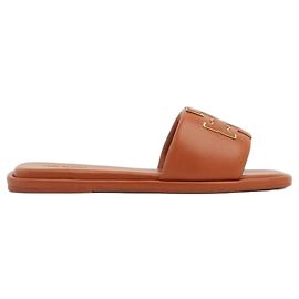 Tory Burch Ciabatta sportiva doppia Marrone