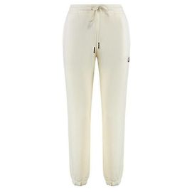 Moncler Baumwoll-Sweatpants mit Logo-Patch Weiß