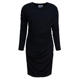 Isabel Marant Drapiertes Jersey-Minikleid Schwarz