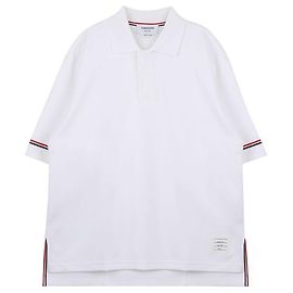 Thom Browne Polo Rugby de Algodón Blanco Blanco