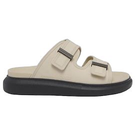 Alexander Mcqueen Sandale Hybride Marron