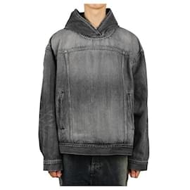 Balenciaga Hooded Pullover Jacket Black