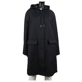 Thom Browne Single Breasted Hooded Parka Blue
