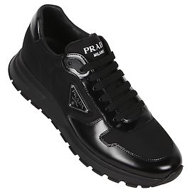 Sneakers in nylon PRAX in pelle Prada Nero