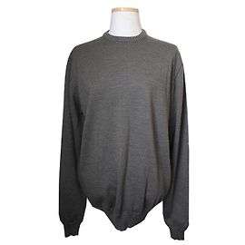 Burberry Pullover aus 100% Schurwolle in Olivgrün Grün