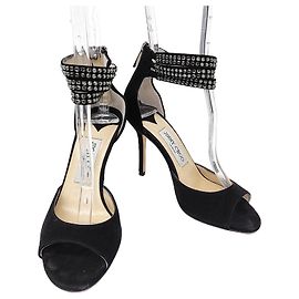Jimmy Choo Chaussures ouvertes en daim Noir