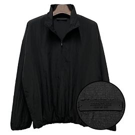 Fear of God Halbzip-Pullover aus Ripstop mit essentiellem Logo Schwarz