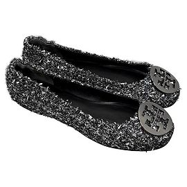 Tory Burch MINNIE Mini Viaje Bailarinas de Tweed Castaño
