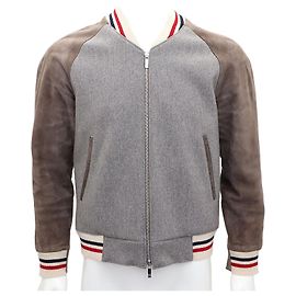 Thom Browne Giacca Bomber Marrone
