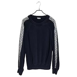 Dior Oblique Strick mit Einsatz Blau