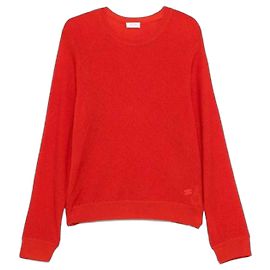 Céline Pullover mit Rundhalsausschnitt aus Wolle Rot