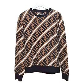 Fendi FF Logo Sweatshirt Brown