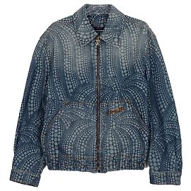 Louis Vuitton Size Yayoi Kusama Collaboration Denim Jacket Blue