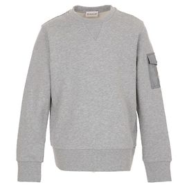 Sweatshirt mit Logo auf der Armtasche Moncler Kids Braun