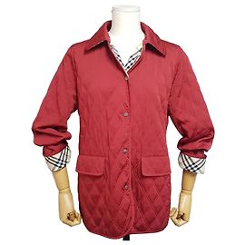 Burberry Damen gesteppte Jacke Rot