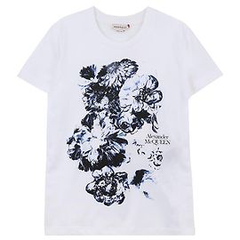 Alexander Mcqueen Engeschnittenes T-Shirt Weiß