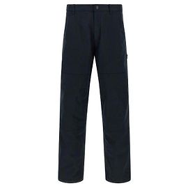 Moncler Pantalones de Gabardina de Algodón Azul