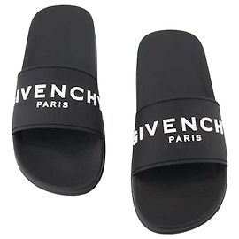 Givenchy Sandali Slide con Logo Nero