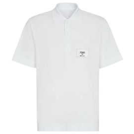 Fendi Polo de algodón Blanco