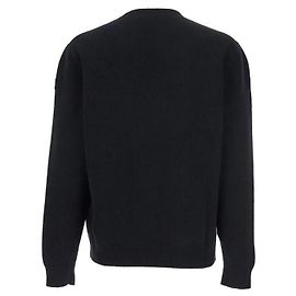 Moncler Logo Print Sweater Black