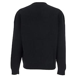 Moncler Pull avec logo imprimé Noir