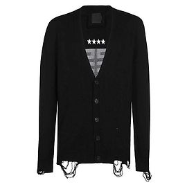 Givenchy Logo Cardigan Black