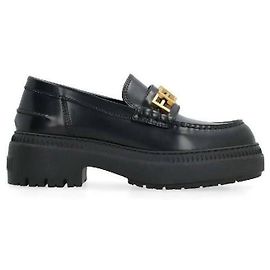 Fendi Mocassim de couro Preto